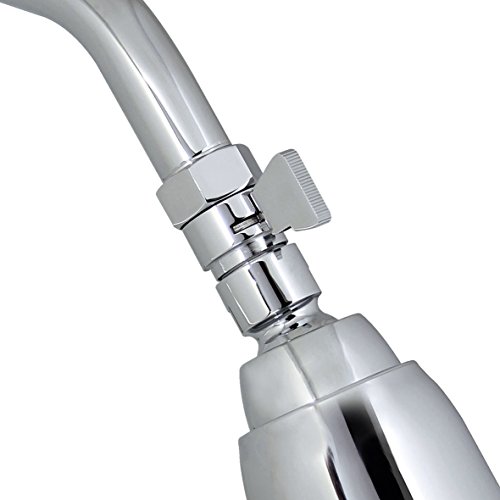 modona water-saver Flow Control und Shut Off Ventil, aus massivem Messing mit Messing Griff für Hand Dusche, Dusche Kopf, und Bidet Spritze – poliert chrom – 5 Jahr Vorteil - 4