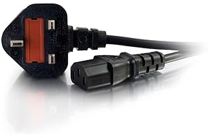 C2G 5 Metre UK Power Cable IEC320C13 to BS1363 15 Foot Kettle Lead Power Cord 88516, Black