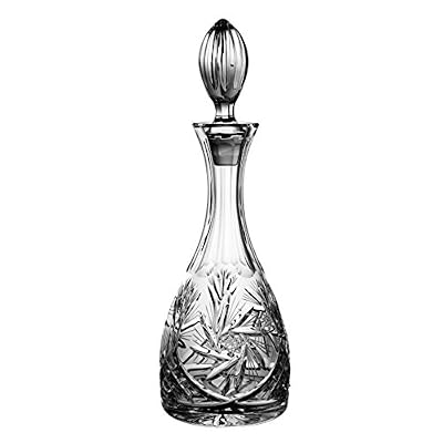 Crystaljulia 3066 Carafe à vin en cristal de plomb Façonnée à la main Motif étoile 1 L