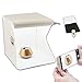 Price comparison product image Portable Lightbox Photography Studio Softbox Shooting Tent for Small Size Items, Size 8.6x9x9 Inch with LED Lights and Two Backdrops