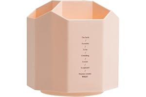 EABDICE Eari Organizer na biurko, obracany o 360 stopni, wielofunkcyjny uchwyt na długopisy, spersonalizowany, kreatywny pojemnik na długopisy do biura, wielofunkcyjne pudełko do przechowywania (różowy)