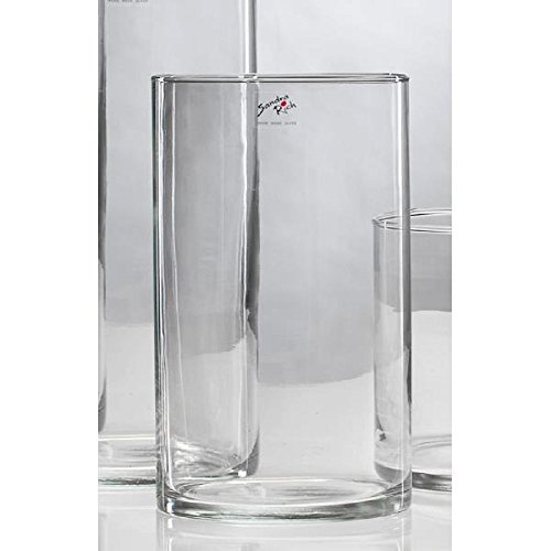 Glasvase, Dekoglas CYLI, 25cm, Ø 15cm, Glas, zylindrisch rund, Sandra Rich