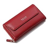 【Hohe QualitäTsleder】- Hergestellt aus hochwertigem PU Leder, Kein schlechter Geruch. Es ist langlebig, sicher und leicht zu öffnen und zu schließen.