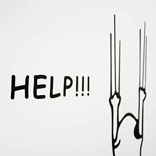 Wandtattoo Katze mit Kratzspuren schwarz, Höhe ca.1m - 4