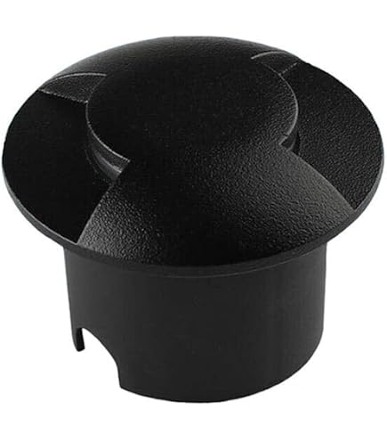 Planetitaly Mini Faretto LED Da Incasso IP67 – 1W, 4000K, Calpestabile, Per Giardino E Viali, Nero, Con Controcassa - 3