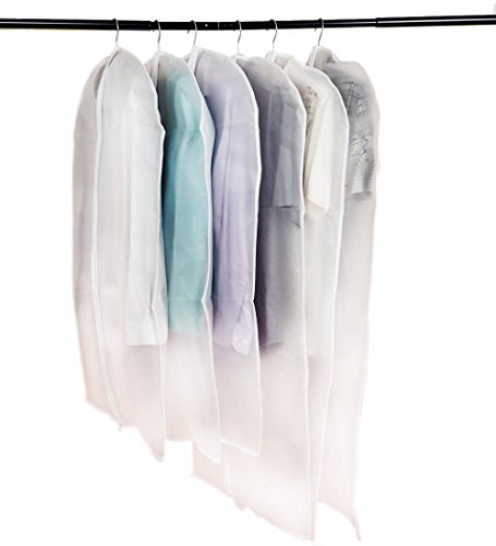6 Stücke Kleidersack – inkl. 3 von 100 x 60 cm und 100 x 60 cm Anzugsack Kleiderhülle Anzughülle aus atmungsaktivem Material – erstklassiger Schutz für Ihre Anzüge und Kleider - 3