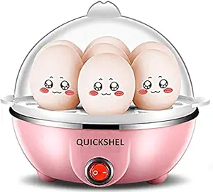 QUICK SHEL 7 Eggs capactity Egg Boiler with Automatic Off (Random Color)