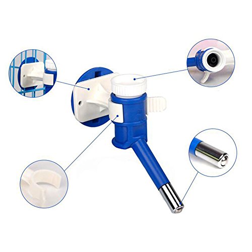 Dog-Cat-Pet-Water-Dispenser-Feeder-Supplies-Drinking-Fountains-Blue