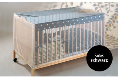 Preisvergleich Produktbild 160254 Insektenschutz für Kinderbetten, Insektennetz, Schwarz