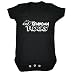 123t Slogans Baby MY GRANDMA ROCKS Babygrow (0-3 Months SHORT SLEEVE - Black)