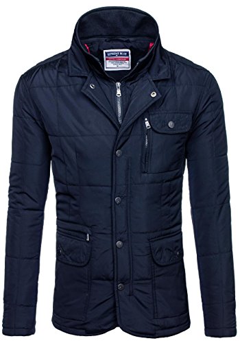 BOLF Herren Jacke Ohne Kapuze bergangsjacke EXTREME 1656 Dunkelblau XL [4D4]