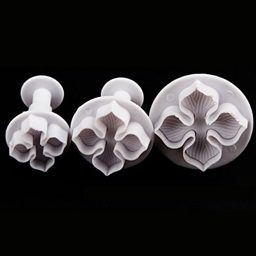 Pack of 3 Hydrangea Kitchen Tool For Cake Icing Pastry Sugarcraft Flower Plunger Cutters