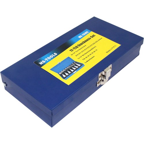 Nussatz 16 Teilig Torx Inbus Vielzahn Innen-Imbus Bit Stecknüsse Werkzeug Set - 3