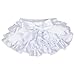 (White (6-24 months)) juDanzy Satin Diaper Covers bloomers Color: White Size: 6-24 Months
