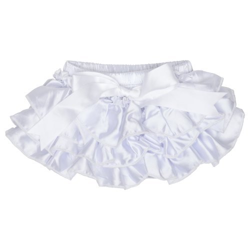 (White (6-24 months)) juDanzy Satin Diaper Covers bloomers Color: White Size: 6-24 Months