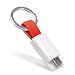 Produktbild inCharge Micro USB Ladekabel / Datenübertragungskabel rot - inkl. Schlüsselring und Magnetverschluss - für Handys und Tablets geeignet