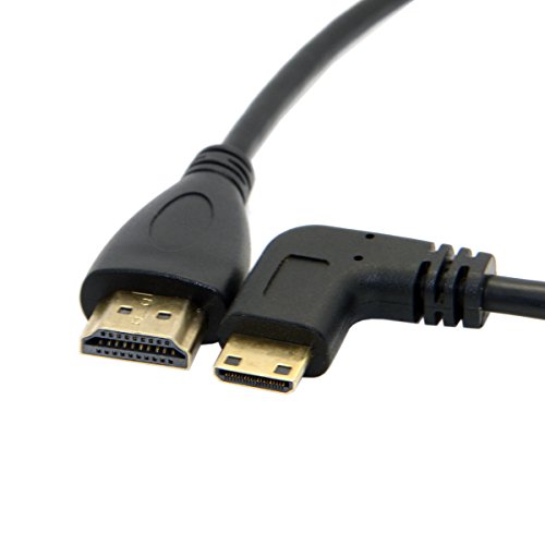 CY DC DV & Tablet TF101 90 Grad links gewinkelt Typ C Mini HDMI zu HDMI Kabel 0,5 m - 2