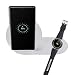 Produktbild Big-Mountain Qi Wireless Charger Schnellladestation | 2 in 1 Mini Airpower Kabellos Ladegerät Laden HalterungFast Induktiv Universal für Samsung Phone & Watch (Weiß)