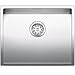 Price comparison product image Blanco Claron 500-U 516142 Kitchen Sink with Manual Drain Fitting for 60 cm Cabinets, Stainless Steel, Silver