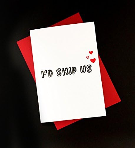 I'd Ship Us - A6 fandom inspired greeting card