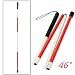 Produktbild KING DO WAY 46'' Gehstock 4 gliedrig faltbar klappbar Blindenstock Gehhilfe, Trekkingstoecke Aluminum Wandern Stock Faltstock verstellbare Spazierstock