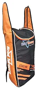 HeadTurners Duffle Cricket Kit Bag Individual Back Pack Style- 2 Side Pockets Full bat Covered- Attack Pro