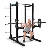 MAXIMALE POWER: Perfektes Klimmzug- und Langhantel-Training mit dem CAPITAL SPORTS Bestride Power Rack! Beste Trainingsbedingungen werden durch 2 höhenverstellbare Safety Spotter mit Kunstoff-Prallschutz sowie zwei höhenverstellbare J-Cups garantiert.