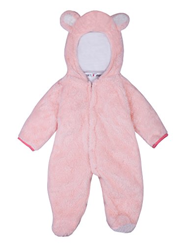 Tom's Ware Newborns Unisex Baby's Winter Lamby Hoodie Coat TWBC006-1 PINK-80(US 6-12 MONTHS)