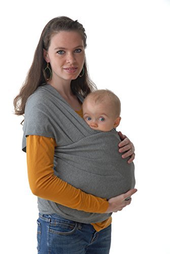 SnuggBugg #1 Style Child Carrier. This 4-in-1 Grey Baby Wrap and Infant Sling Keeps Your Baby Close + E-Book , How to Bond With Your Baby