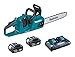 Produktbild Makita DUC355 Akku-Kettensäge inkl. 2x BL1850B Akku & DC18RD Doppel-Schnellladegerät - NEUHEIT 2019