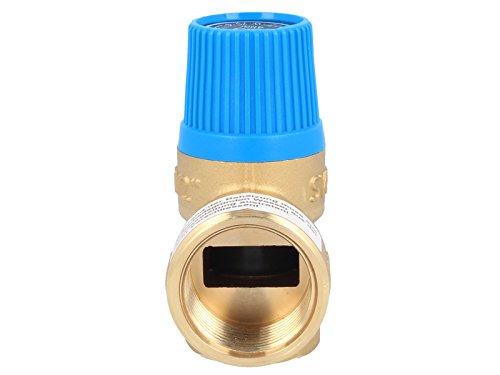 Membran Sicherheitsventil für geschlossene Wasserwärmer nach DIN 4753, 8 bar, bis 75 kW, E 1/2″ – A 3/4″ - 3