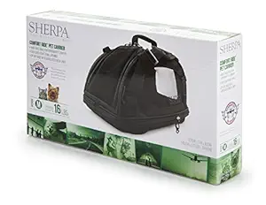 Sherpa 56015 Travel Comfort Ride Pet Carrier, Medium, Black