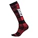 Produktbild O'Neal Pro MX Socken PLAID Schwarz Rot Moto Cross Quad Enduro Socken one Size, 0356P-300