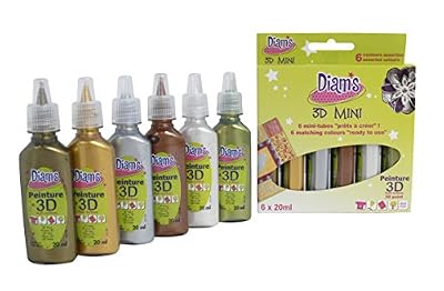 Inconnu Diam's 3D Mini Lot de 6 Peintures Couleurs Métallisées