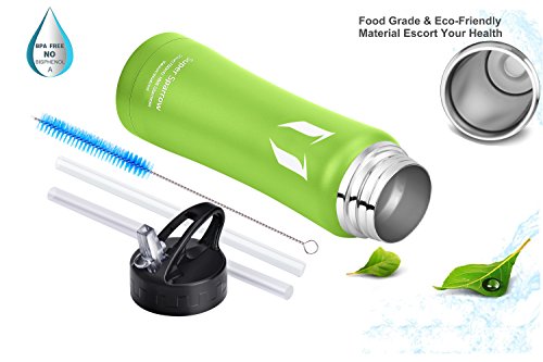 Super Sparrow Trinkflasche – 750ml – Premium Edelstahl Wasserflasche – Auslaufsichere Isolierflasche – Perfekte Outdoor Flasche für Kinder – BPA Frei – Ideale Sport Flasche für Fitness – Isolierkanne, Thermotrinkflasche, Isolier Kindertrinkflasche – Inklusive Wasserflaschen Beutel & Rucksack Schnalle - 4