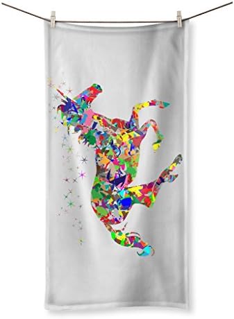 Towel bath towel – Magic Unicorn – 3 Sizes – Limited Edition Print, white, 100x50cm