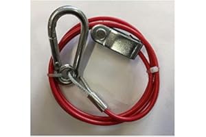 MAYPOLE UK LTD Genuine Breakaway Break Away Cable PVC RED with Clevis PIN for IFOR Williams Trailer MP502b Maypole
