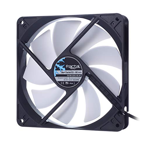Fractal Design Silent Series R3 140mm Carcasa del Ordenador Ventilador - Ventilador de PC (Carcasa del Ordenador, Ventilador, 14 cm, 1000 RPM, 21,6 dB, 56,1 cfm)