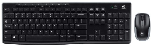 Preisvergleich Produktbild Logitech MK270 US QWERTY Combo Wireless Tastatur und Maus schwarz