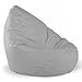 Produktbild Sitzsack Sessel XL - XXL mit Füllung - für Kinder und erwachsene - In & Outdoor Sitzsäcke Kissen Sofa Hocker Sitzkissen Bodenkissen (XL ca.68cm Durchmesser, Grau)