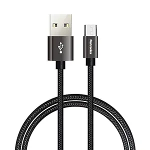 Portronics Konnect Pro POR-791 Micro USB Cable - 3.9 Feet (1.2 Meters) (Black)