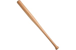 PEBBLE HUG Heavy Duty Wooden Baseball Bat, Outdoor Sports Fun (62cm), Timeless Design, Anti-Slip & Durable, Self Defence Tool, For Sports Gift Idea