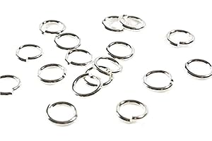 PRÉSENTOIRS POUR BIJOUX Anneaux ouverts de jonction pour la création de bijoux. - Argenté / 4 (200 pcs)