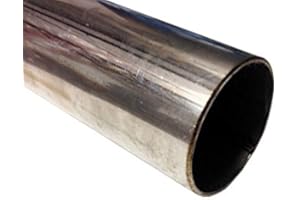 EXHAUST PARTS UK Tubo de acero inoxidable T304 de 500 mm x 42 mm (pared de 1,5 mm)
