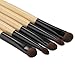 Gleader 5pcs Wood Professional Eye Shadow Makeup Cosmetic Brush Handle 16cm