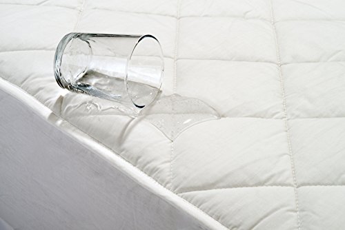 AmazonBasics Matratzenschoner, wasserdicht, Gesteppt, 140 x 200 cm weiß - 2