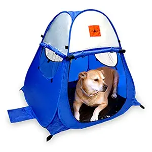 MYDEAL PRODUCTS Pop Up Dog Tent Outdoor Camping Large Doggy UV Sun Shelter for Shade and Weather Protection - Perfect for Yard, Beach and Outdoors!