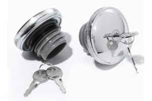 ZEMEX Abschließbares Tankdeckelset Chrom für Harley Links + rechts Softail ab 2000-, alle Sportster und Dyna ab 92-, alle Road King ab 94- und FXR 99-2000.