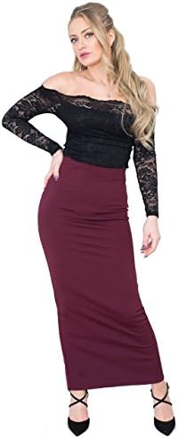 Jolie Max Pencil Maxi 10 Wine UK Size 16