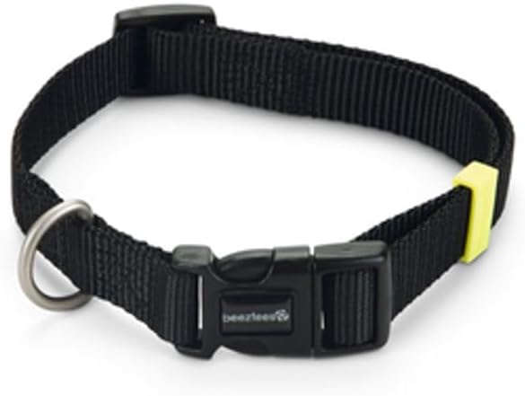 Beeztees Köpek Boyun Tasması, Siyah, 35-50cm, 20mm
